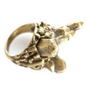 Spell & the Gypsy Collective Desert Sunset Ring Brass Sz 6